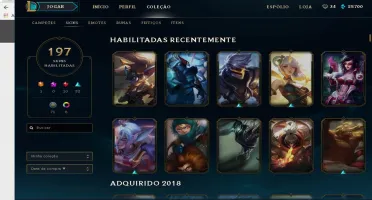Conta lol Platina 4