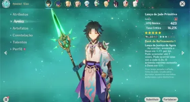 🌪Xiao + Lança de Jade + Jean🌪AR36🌪