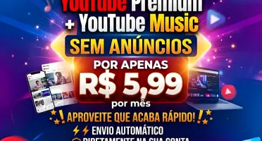 🚀 Youtube Premium + Music 🎵 (30 Dias) + BRINDE