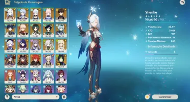 Genshin Impact Ar 60 Endgame 10 Armas T5 E 19 Personagens T5
