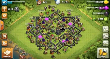CONTA CLASH OF CLANS CV9 80% FULL