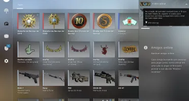 Conta GLOBAL CSGO medalha de 10 ANOS 3k horas de jogo