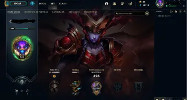 Conta LEAGUE OF LEGENDS Nivel 249, 126 Campeões + 70 skins