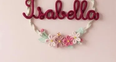 Porta Maternidade Boho jardim Personalizado