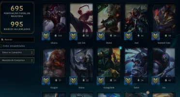 Conta League of Legends Full Acesso - 157 champs e 430 skins