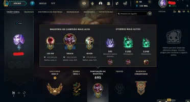 Conta League of Legends Full Acesso - 157 champs e 430 skins