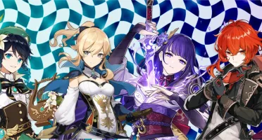 GENSHIN IMPACT CONTA COM VENTI, DILUC, RAIDEN E JEAN [AR28]