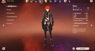 GENSHIN IMPACT CONTA COM VENTI, DILUC, RAIDEN E JEAN [AR28]