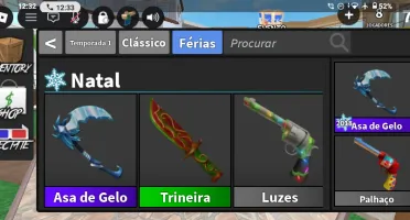Conta BLOX FRUITS com faça rara no mm2