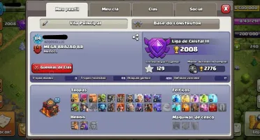 CONTA CLASH OF CLANS CV 10 QUASE FULL
