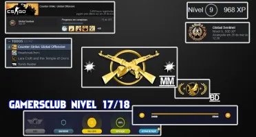 Steam com CSGO - Prime AK Cruzada com GamersClub Lv 17/18