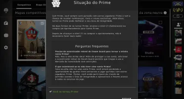 Steam com CSGO - Prime AK Cruzada com GamersClub Lv 17/18