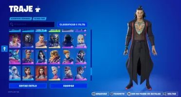 Conta Fortnite (Capitulo 2, Temporada 5 pra frente)