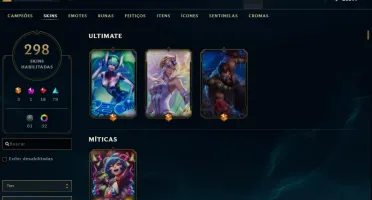 Conta LOL Full Champ 298 skins
