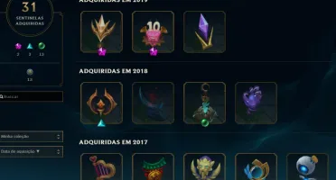 Conta LOL Full Champ 298 skins
