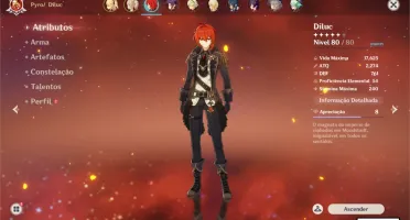 Diluc+Mona +Klee - AR45 (End Game) - Top Account BARATO