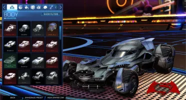 Conta RARA Rocket League - Dieci ORO, Skyline, Batmóvel e +