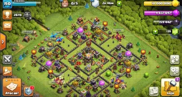 Conta clash of clans cv 11
