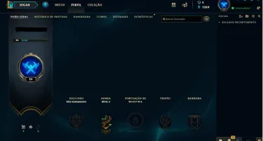 conta lol level 24
