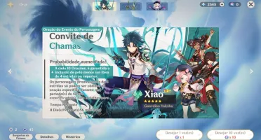 Conta Ar39 - Xiao/Diluc/Qiqi/Bennet + 2545 Gemas