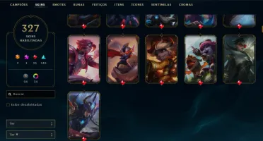 Conta Lol criada em 2014, elo atual mestre, main suporte