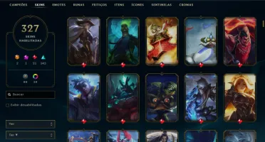 Conta Lol criada em 2014, elo atual mestre, main suporte