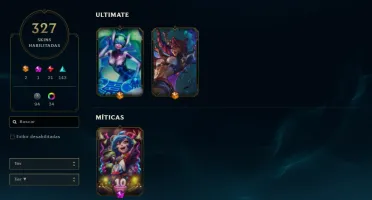 Conta Lol criada em 2014, elo atual mestre, main suporte