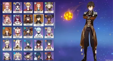 ✨Hutao+baculo de homa, Yae miko, Childe, Zhongli, Mona Ar51✨