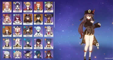 ✨Hutao+baculo de homa, Yae miko, Childe, Zhongli, Mona Ar51✨