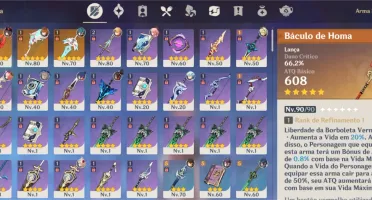 ✨Hutao+baculo de homa, Yae miko, Childe, Zhongli, Mona Ar51✨