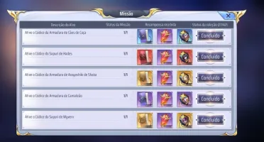 Conta Antiga Saint Seiya SV76