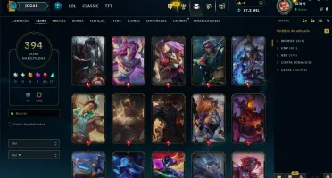 Conta League Of Legends Nv 1368 ( 394 Skins )