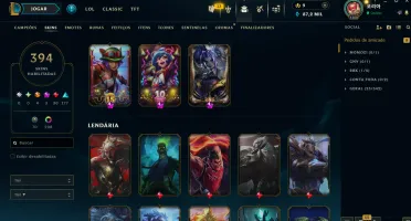 Conta League Of Legends Nv 1368 ( 394 Skins )