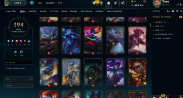 Conta League Of Legends Nv 1368 ( 394 Skins )