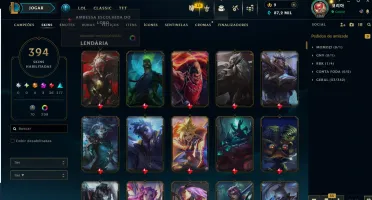 Conta League Of Legends Nv 1368 ( 394 Skins )