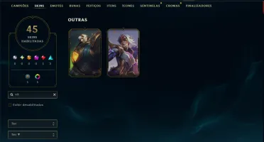 Prata 3 com 90 Champs e 45 Skins ( MID / JG / ADC )