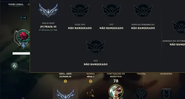 Prata 3 com 90 Champs e 45 Skins ( MID / JG / ADC )