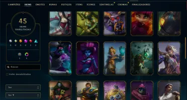 Prata 3 com 90 Champs e 45 Skins ( MID / JG / ADC )