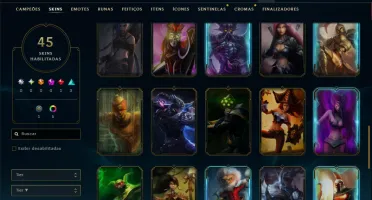 Prata 3 com 90 Champs e 45 Skins ( MID / JG / ADC )