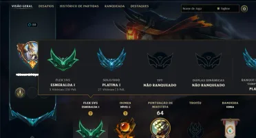 Platina 1 com 95 Champs e 16 Skins