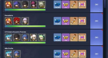 Conta Grand Chase - Todos Lvl 90 + 4 Classe + 260 Perga