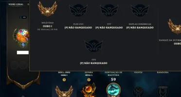 Ouro 1 com 45 Champs e 49 Skins
