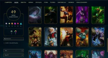 Ouro 1 com 45 Champs e 49 Skins