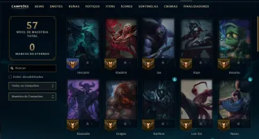 Ouro 1 com 45 Champs e 49 Skins