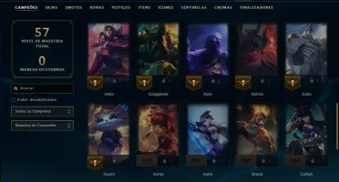 Ouro 1 com 45 Champs e 49 Skins