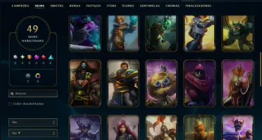 Ouro 1 com 45 Champs e 49 Skins