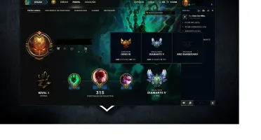 Conta de LoL,com 57 skins,diamante 5 na solo duo, gold3 flex