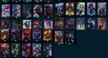 CONTA LOL MMR DIAMANTE NV204 QUASE TODOS OS CHAMPS 117 SKINS
