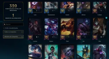 CONTA LOL MMR DIAMANTE NV204 QUASE TODOS OS CHAMPS 117 SKINS