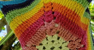 Cestinha / Suporte para Vaso em Crochê